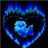 lonely blue heart